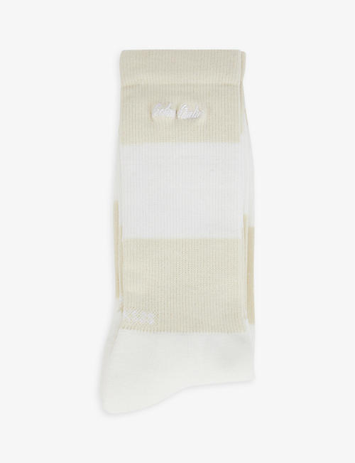 SOCKSSS: Rollcake logo-embroidered stretch-organic cotton socks