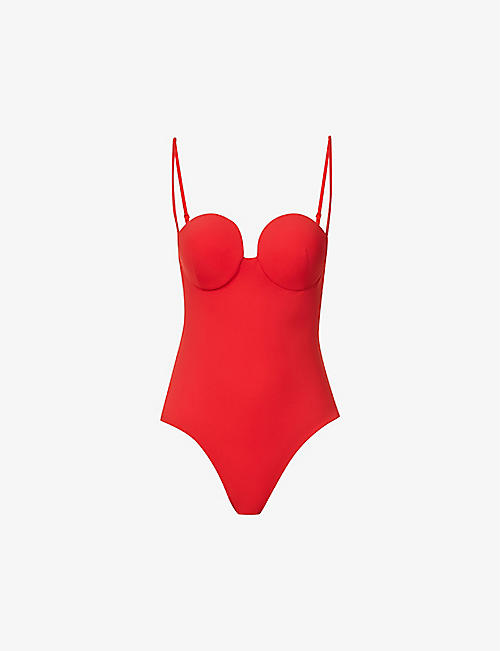 MAGDA BUTRYM: Sweetheart-neck swimsuit