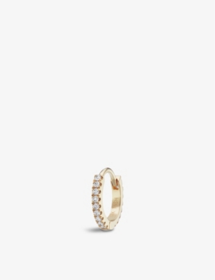 Maria Tash Diamond Eternity Clicker In Yellow Gold