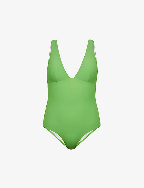 JETS BY JESSIKA ALLEN: Jetset plunge V-neck swimsuit
