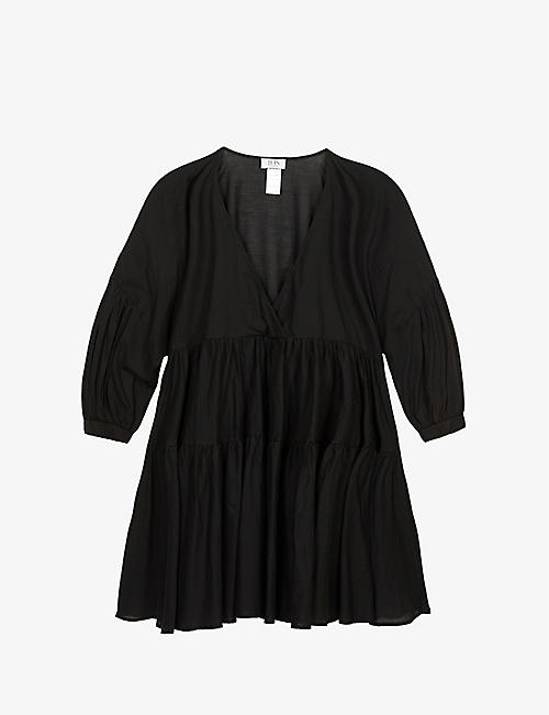 JETS BY JESSIKA ALLEN: Pantera tiered cotton cover-up dress