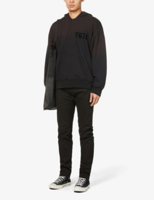 Replay Anbass Hyperflex Clouds Slim Stretch-denim Jeans In Black
