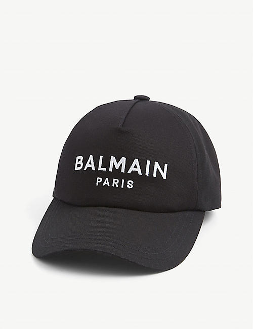 BALMAIN: Logo-embroidered cotton cap