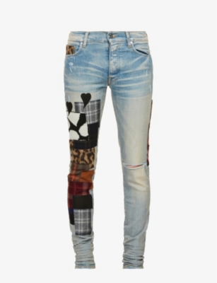 Amiri store patchwork jeans