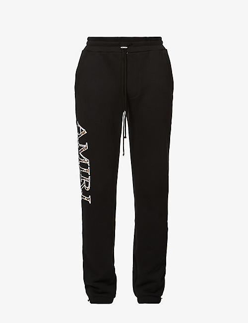 AMIRI: Leopard-print relaxed-fit cotton-jersey jogging bottoms