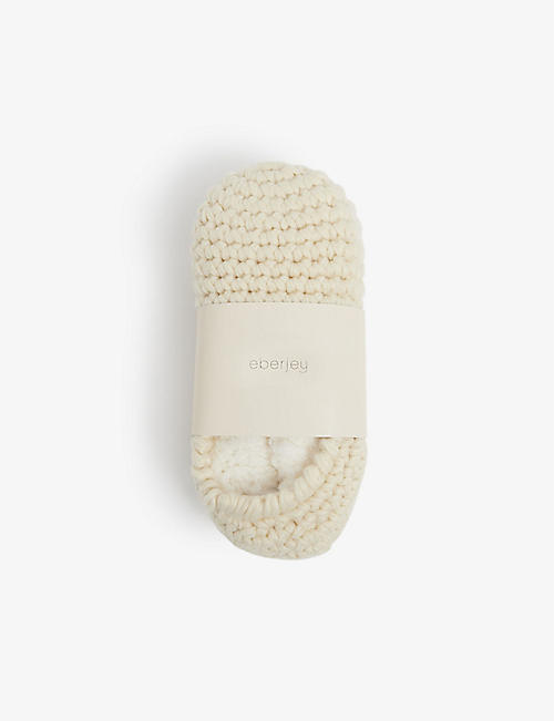 EBERJEY: Ankle fleece-lined knitted slipper socks