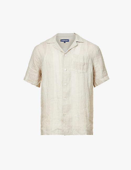 FRESCOBOL CARIOCA: Angelo short-sleeved linen shirt