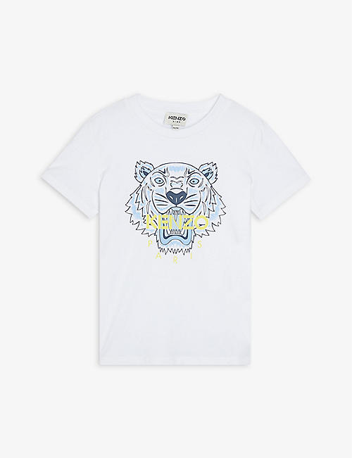 KENZO: Icon graphic-print cotton T-shirt 4-14 years