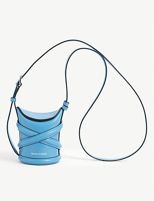 ALEXANDER MCQUEEN: The Curve Mini leather bucket bag