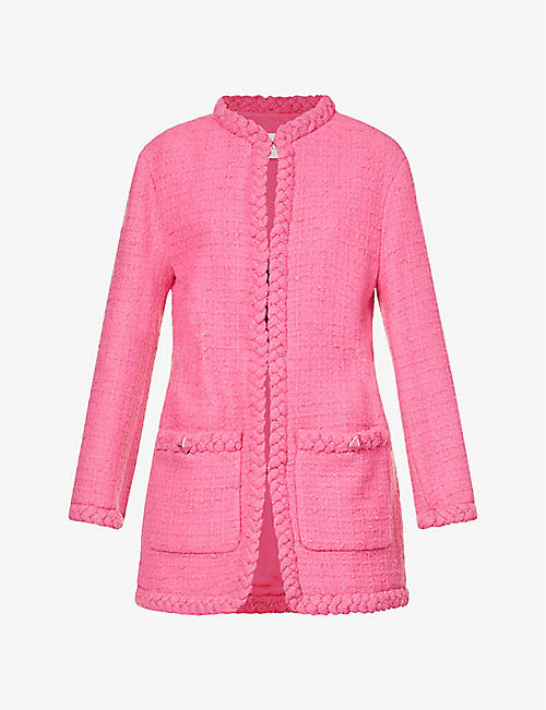 VALENTINO: Single-breasted regular-fit wool-blend coat