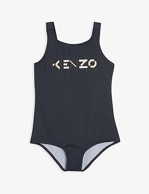 KENZO: Logo-print swimsuit 4-12 years