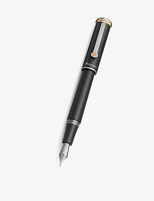 MONTEGRAPPA: Eye of Sauron branded resin, stainless steel and ruthenium-plated fountain pen