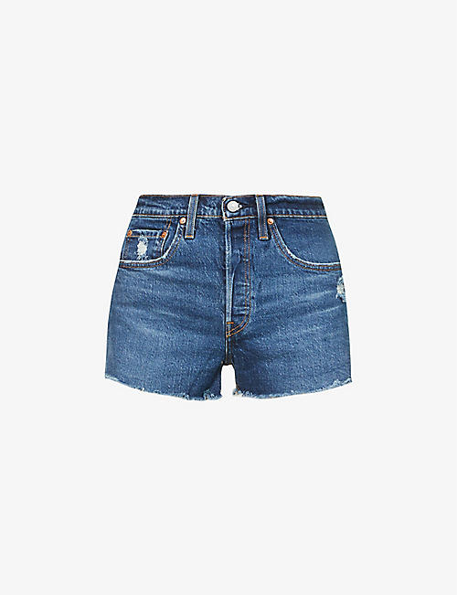 LEVIS：501 Original 高腰牛仔短裤