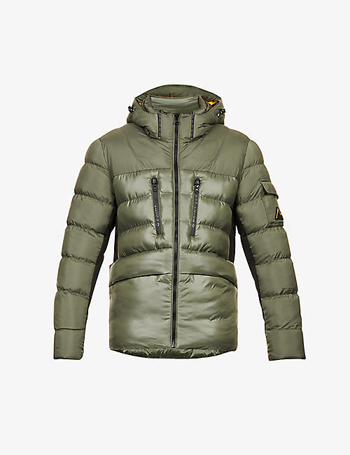MAURICE BENISTI: Quilted shell-down jacket