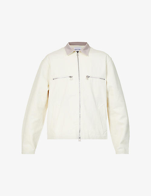MKI MIYUKI-ZOKU: Work zip-up cotton jacket