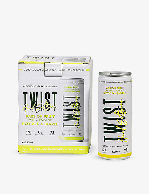 READY TO DRINK: Passion Fruit & Exotic Pineapple hard seltzer pack 4x250ml