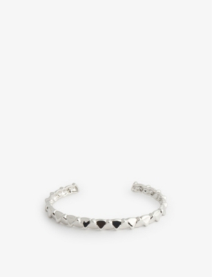 DOMINIC JONES Teeth rhodium-plated recycled-silver cuff