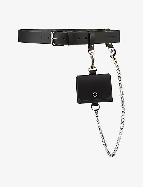 FLEET ILYA: Pocket leather chain belt