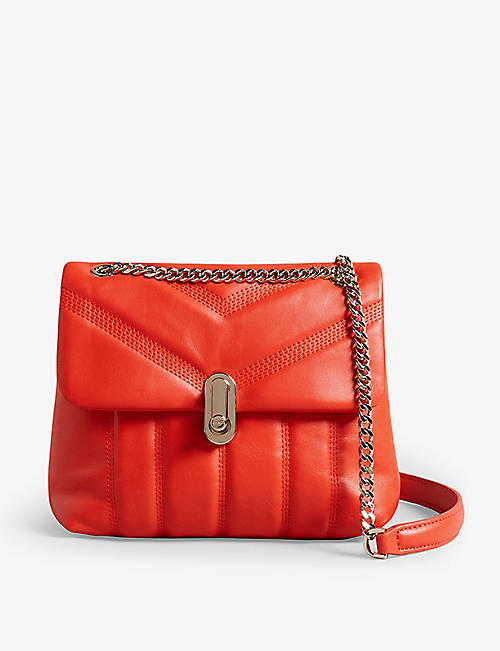 TED BAKER: Ayalina small quilted leather cross-body bag