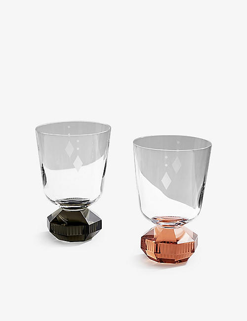 反射哥本哈根：Chelsea 手工切割水晶玻璃杯两件装
