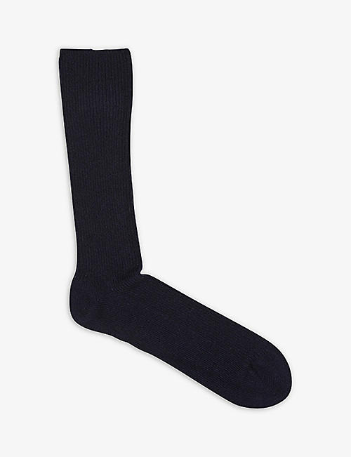 REISS: Agar ribbed cashmere-blend socks