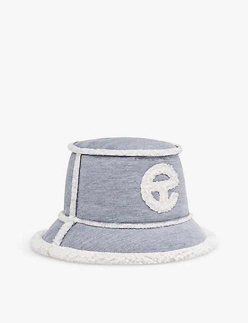 UGG X TELFAR: UGG X Telfar logo-embroidered fleece bucket hat