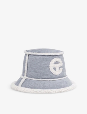 UGG X TELFAR - UGG X Telfar logo-embroidered fleece bucket hat