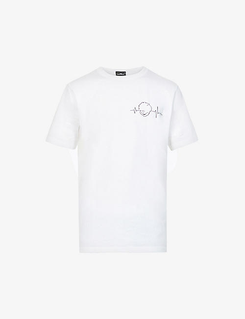 PS BY PAUL SMITH: Monkey Heart Line graphic-print cotton-jersey T-shirt