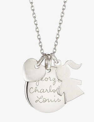 MERCI MAMAN The Duchess Girl personalised sterling-silver necklace
