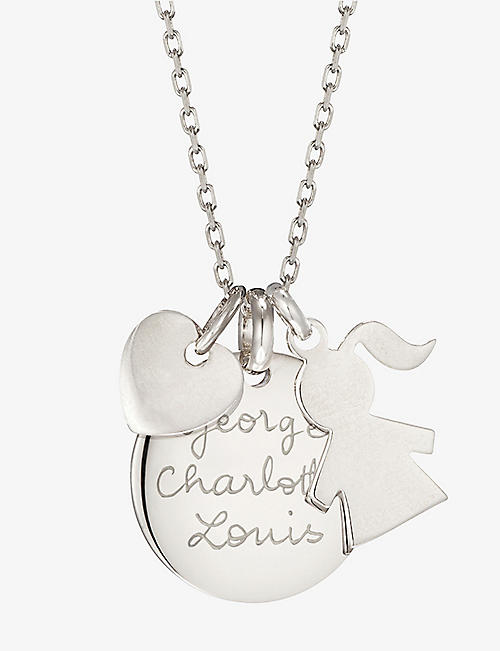MERCI MAMAN: The Duchess Girl personalised sterling-silver necklace