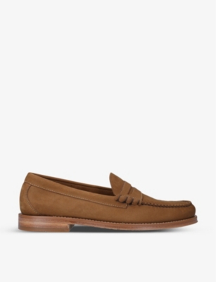 BASS WEEJUNS Heritage Larson suede penny loafers Selfridges