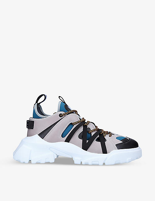 MCQ: Orbyt 2.0 faux-leather and neoprene mid-top trainers