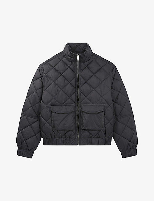 THE KOOPLES: Zipped quilted technical-shell jacket