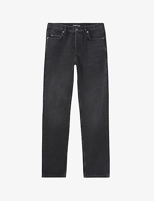 THE KOOPLES: Slim-fit faded stretch-denim jeans