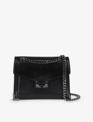 THE KOOPLES: Emily logo-embellished leather cross-body bag