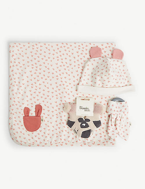 BONNIE MOB: Flopsy rabbit-print stretch-cotton gift set