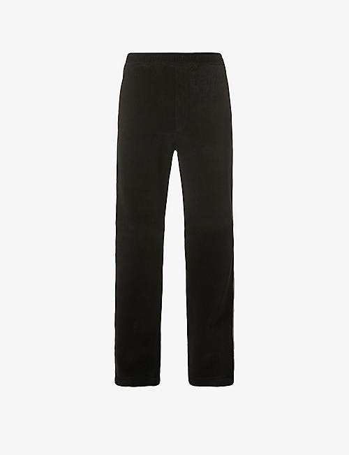 FENDI: Brand-embossed relaxed-fit corduroy trousers