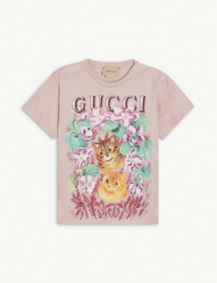 Gucci shirt hot sale with cat