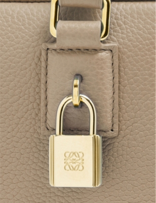 Loewe Mini Puzzle Leather Shoulder Bag In Sand