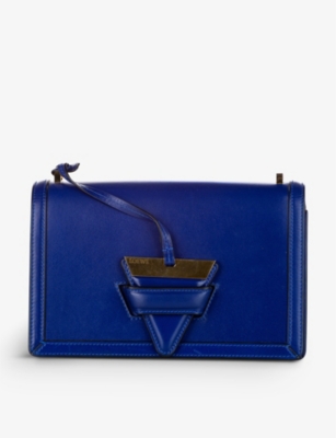 Resellfridges Pre-loved Loewe Barcelona Leather Cross-body Bag In Blue