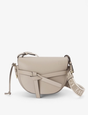 Loewe Small Leather Gate Cross-body Bag In Sand
