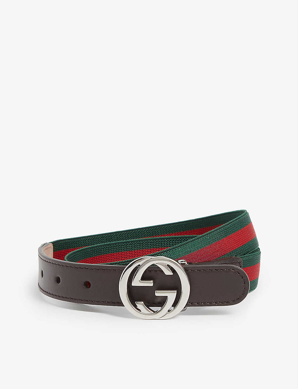 GG Web stripe woven belt 4-8 years Selfridges & Co Boys Accessories Belts 