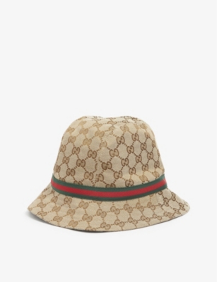 GUCCI - Original monogram canvas fedora 4-8 | Selfridges.com