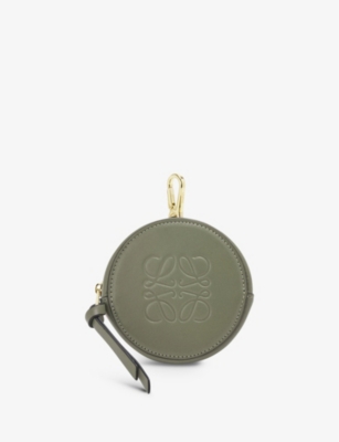 LOEWE: Cookie monogram-debossed leather purse charm