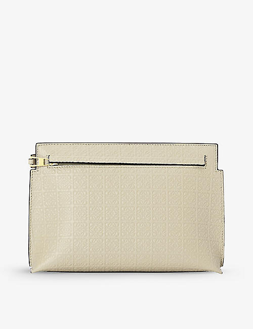 LOEWE: Repeat T mini leather pouch