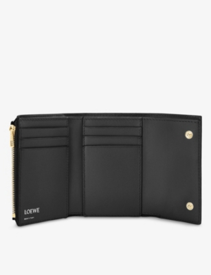 LOEWE Repeat logo-embossed leather wallet