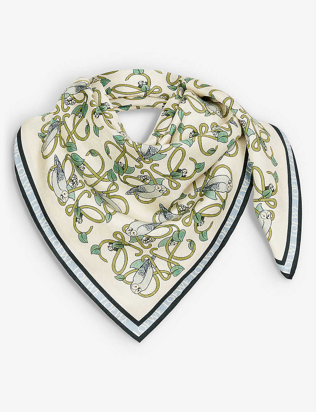 Graphic-print silk scarf(9454963)