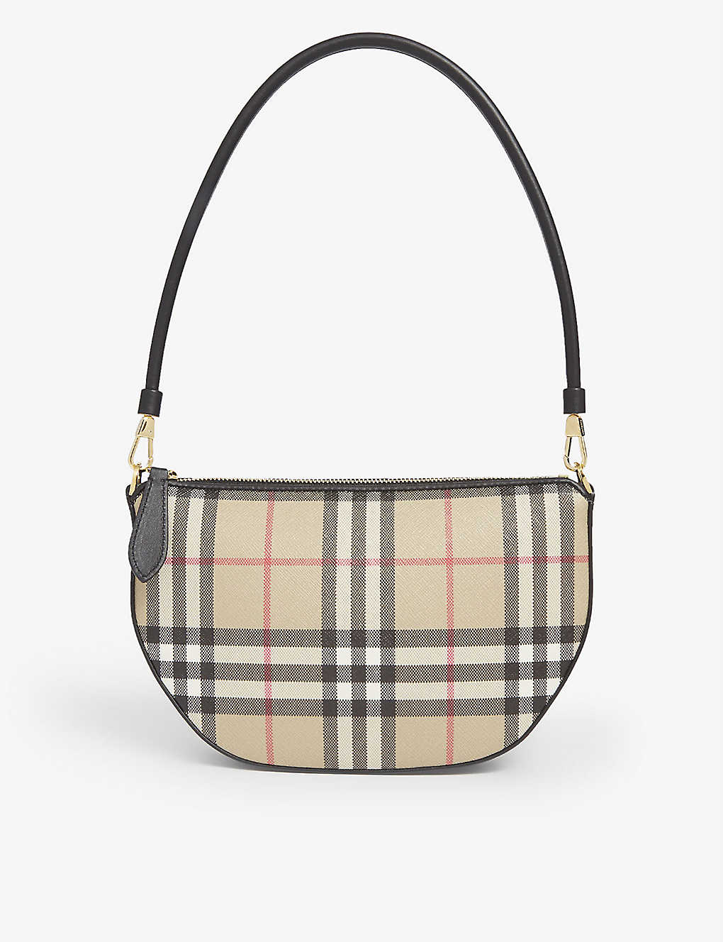 BURBERRY Olympia checked canvas shoulder bag
