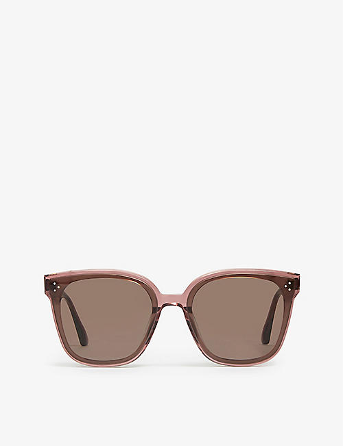 GENTLE MONSTER: Rick BC4 clear square-frame acetate sunglasses