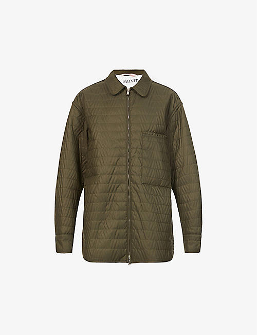 VALENTINO: Quilted regular-fit shell jacket